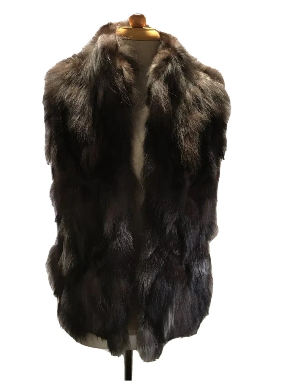 June Genuine Fox Fur Vest Undyed